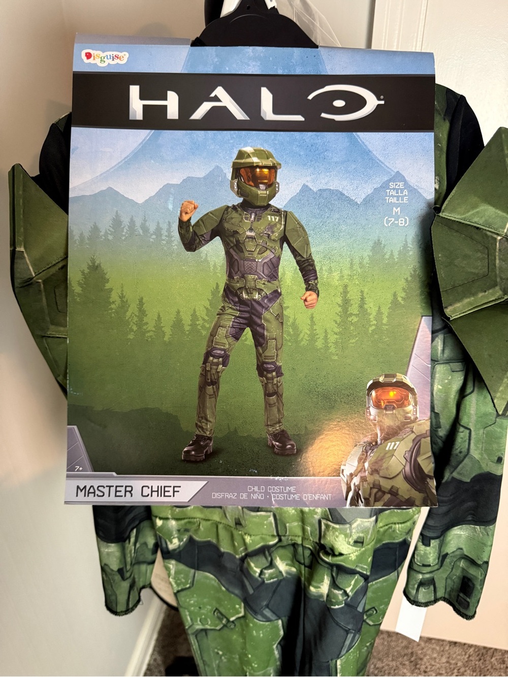 Halo Chief Costume in Olive Green NEW 7/8 Medium